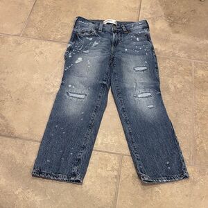 Abercrombie Kids Distressed Blue Jeans